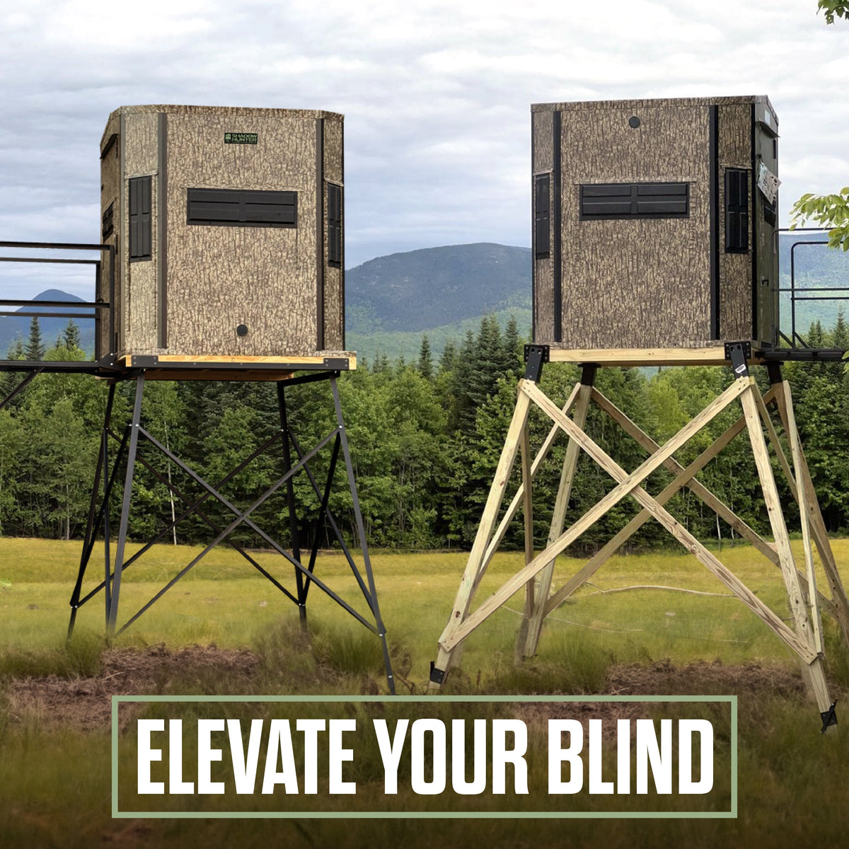 Shadow Hunter 5x6 Octagon Hunting Blind - Shadow Hunter Blinds