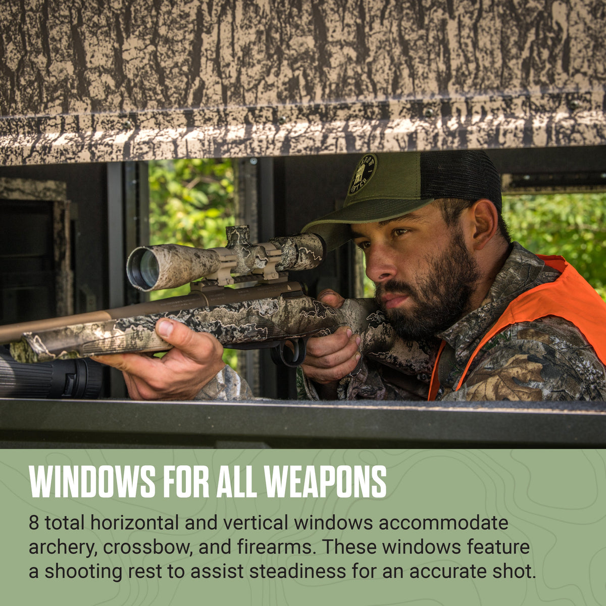 Shadow Hunter 5x6 Octagon Hunting Blind - Shadow Hunter Blinds