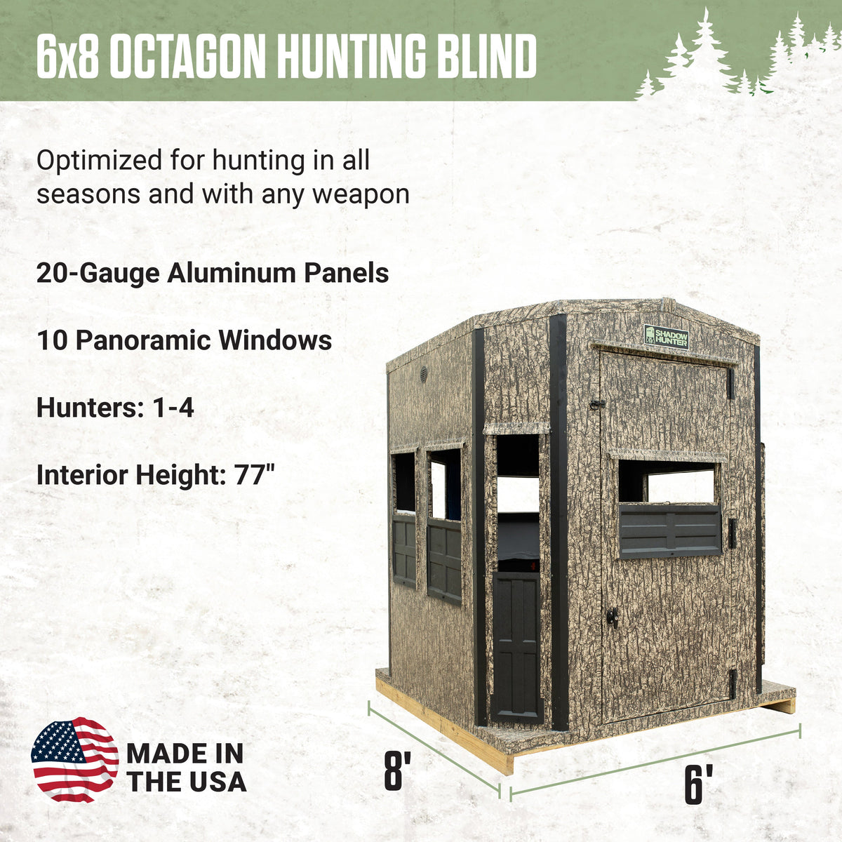 Shadow Hunter 6x8 Octagon Combo - Summit Outdoors
