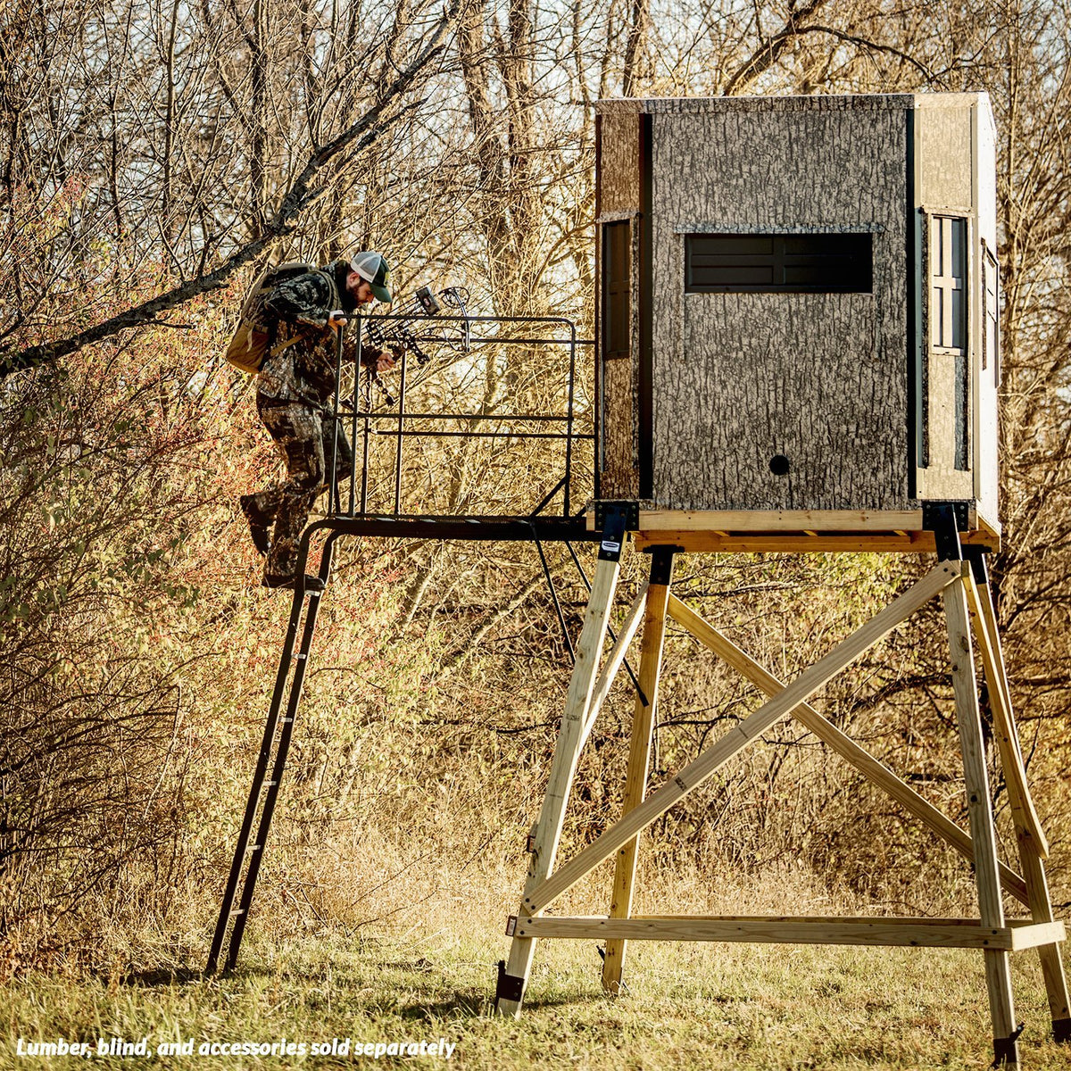 Adjustable Ladder Platform - Shadow Hunter Blinds