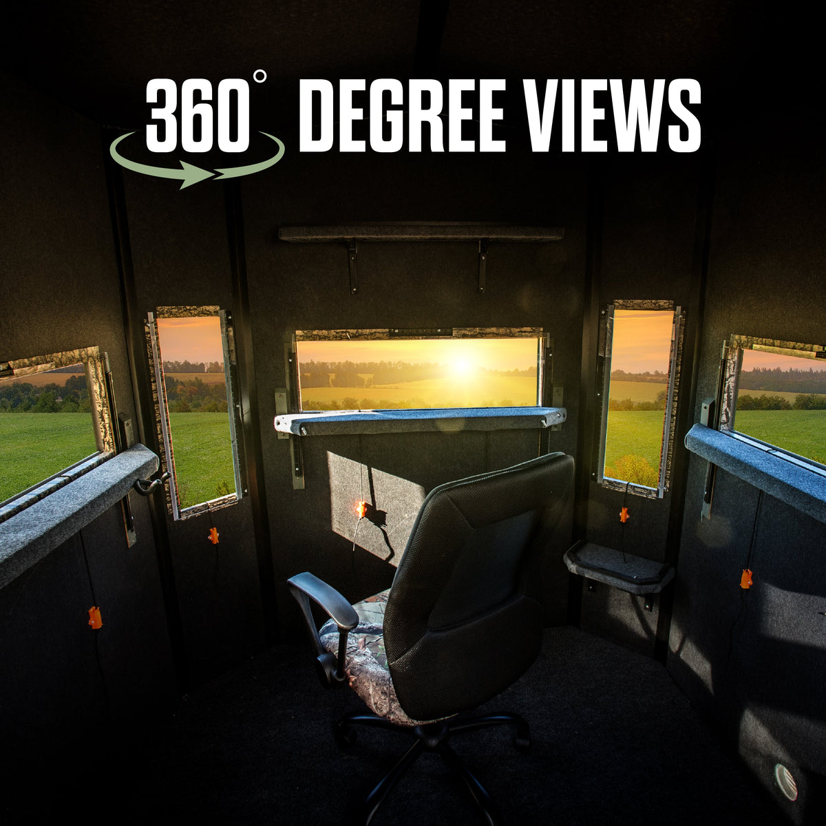 Shadow Hunter 5x6 Octagon Hunting Blind - Shadow Hunter Blinds