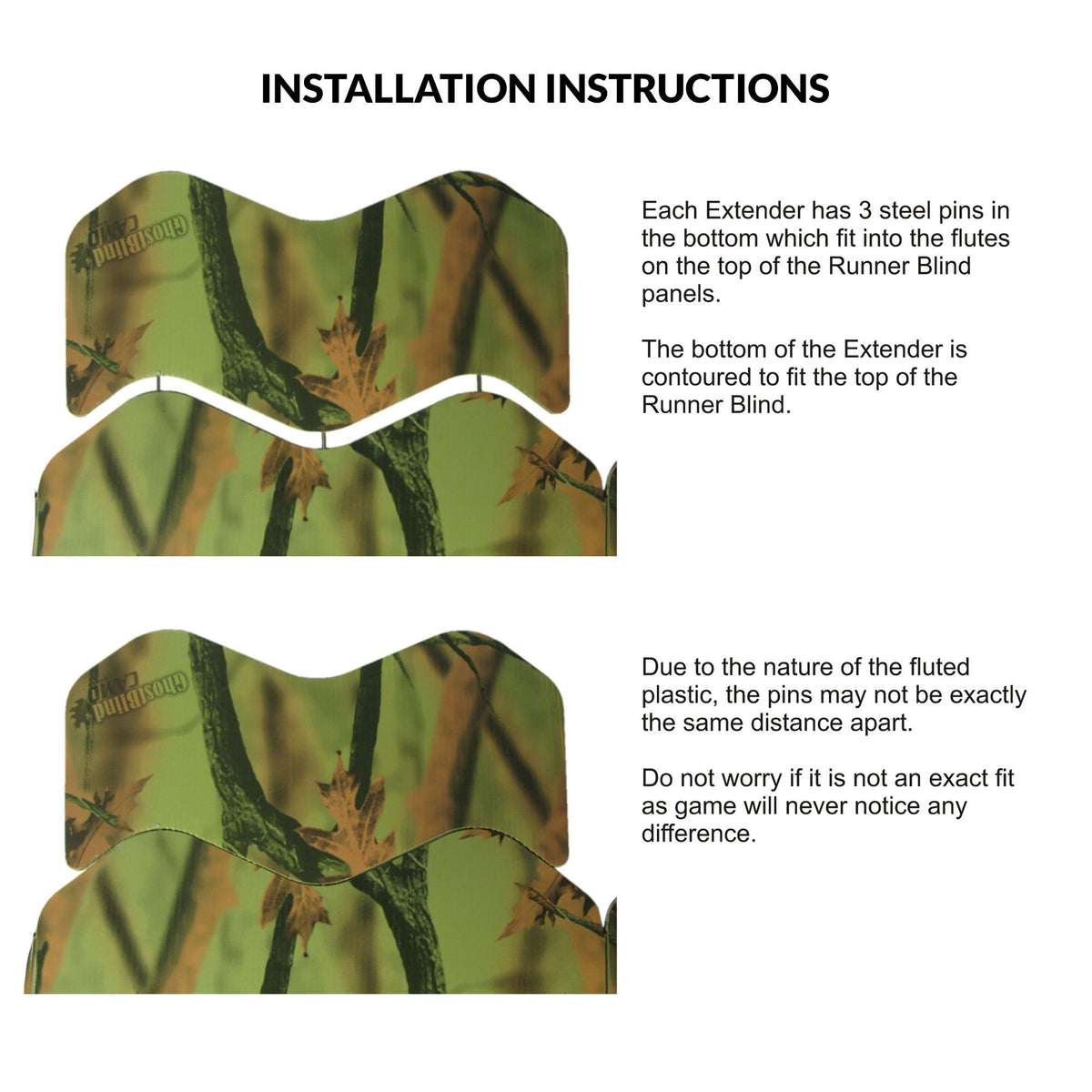 GhostBlind Phantom Height Extenders - Shadow Hunter Blinds