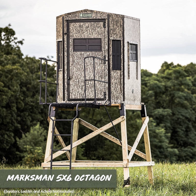 Shadow Hunter 5x6 Camo Marksman Octagon Hunting Blind Deer Blind Shadow Hunter Blinds