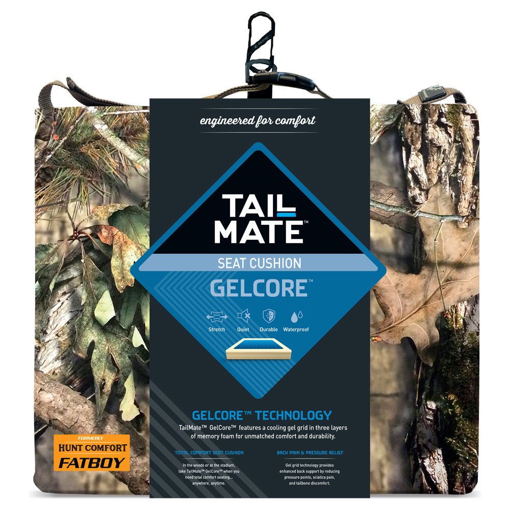 Tail Mate GelCore Cushion - Outdoor Cushion - Hunting Cushion - Fishing Cushion - Shadow Hunter Blinds
