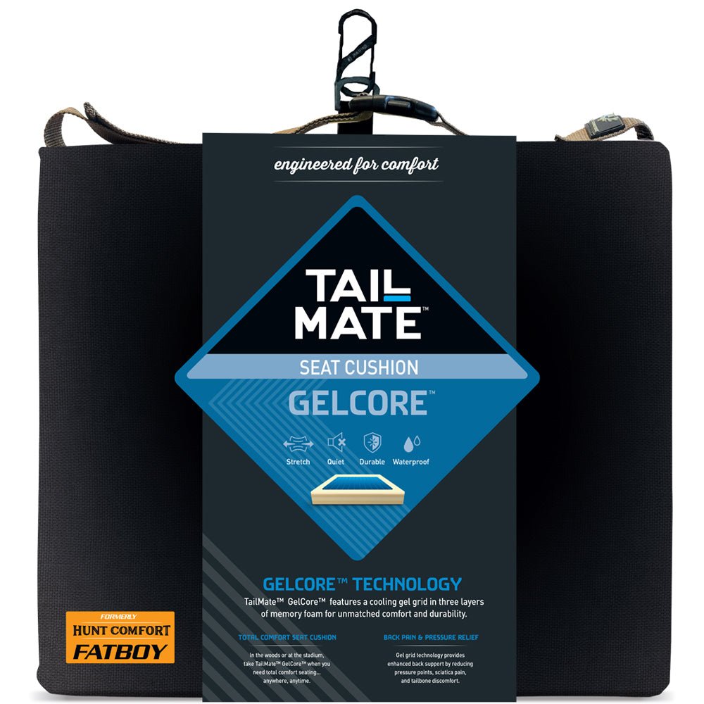 Tail Mate GelCore Cushion - Outdoor Cushion - Hunting Cushion - Fishing Cushion - Shadow Hunter Blinds